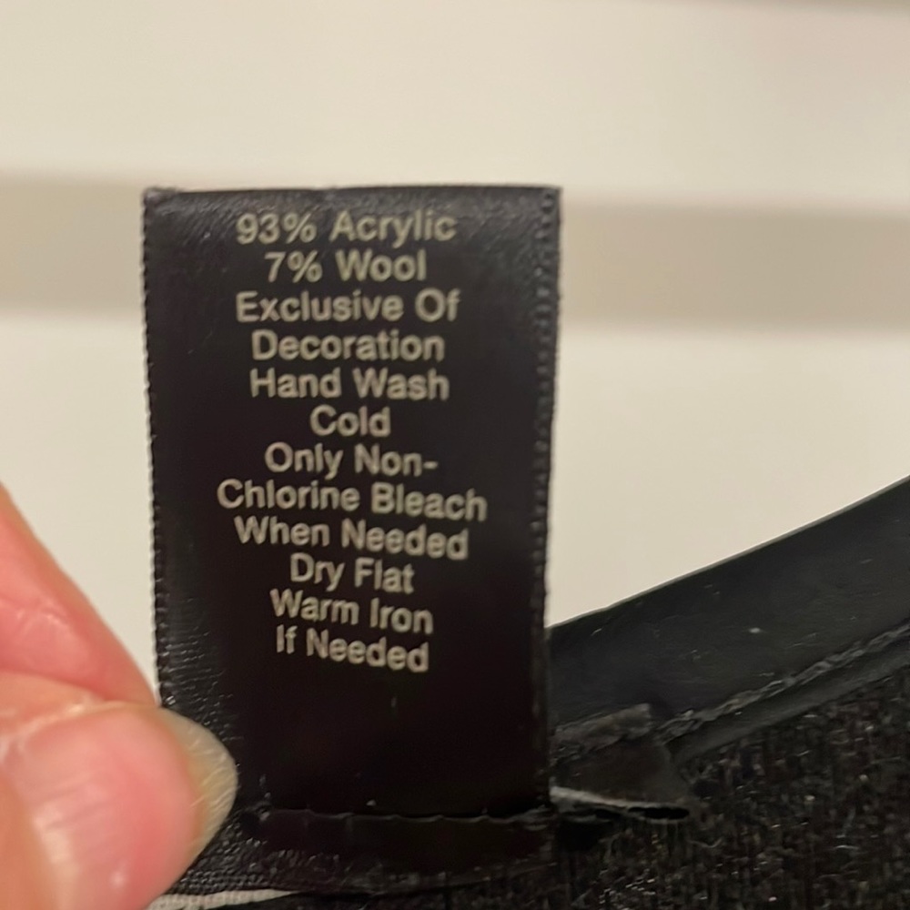 Ann Taylor 2P Dark Gray Long Sleeve Dress - Picture 5 of 6
